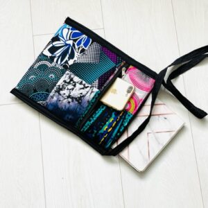 Handmade fabric bag-Blue/Green