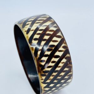 Africa Kenya Horn Bone Bangle- Brown