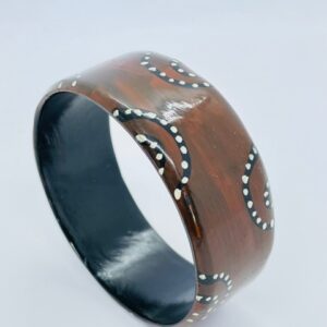 Africa Kenya Horn Bone Bangle- Brown