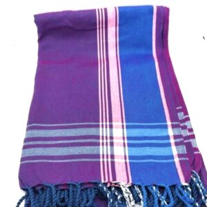Purple Cotton Kenya Masai Kikoy Sarong.
