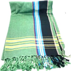 Green Cotton Kenya Masai kikoy Sarong.