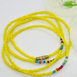Traditional Africa Waist Beads-Yellow