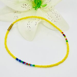 Africa Beads Women Anklets- Yellow