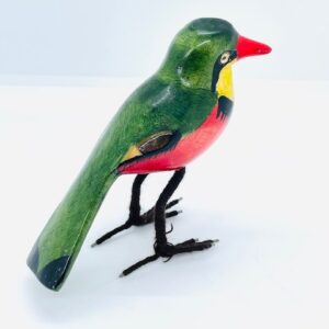 Handcrafted Wooden Birds-Green